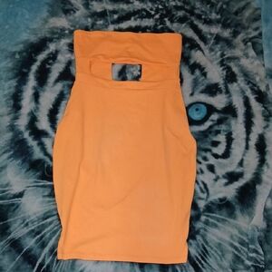 REVOLVE Orange Mini Dress Nwot with Cutout